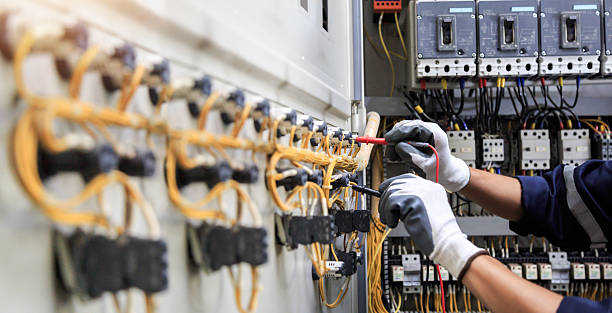 Professional Electrician technician working in Central Garage, VA